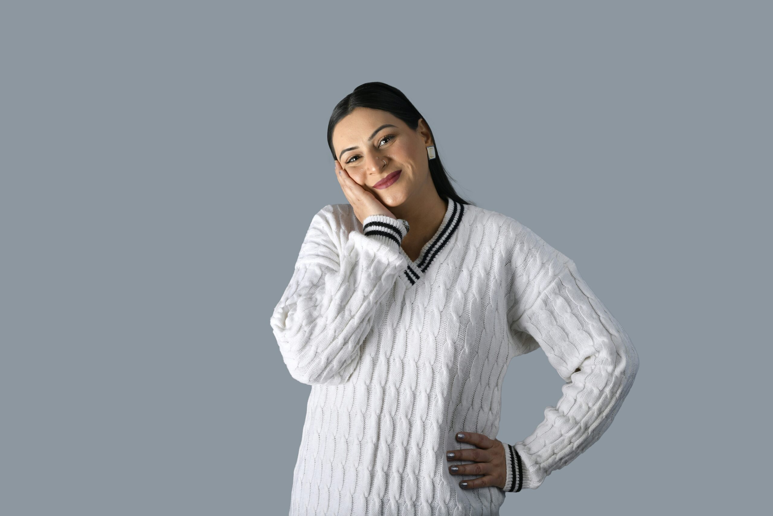 a person in a white coat